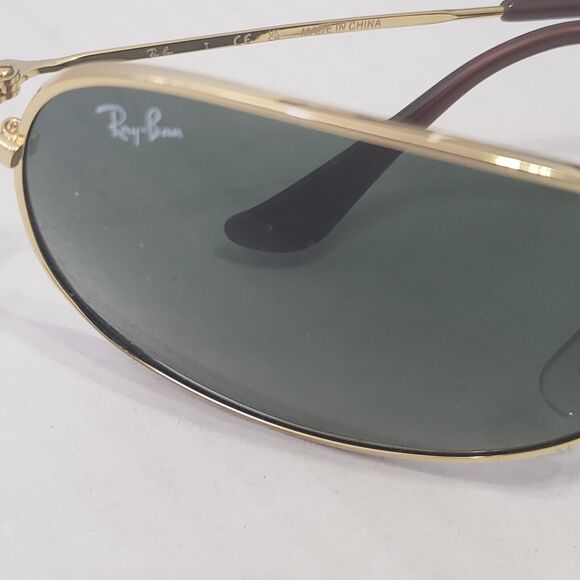 Ray-Ban RB3267 Aviator Unisex Sunglasses Non-Polarized Arista Gold Green New - Picture 3 of 9